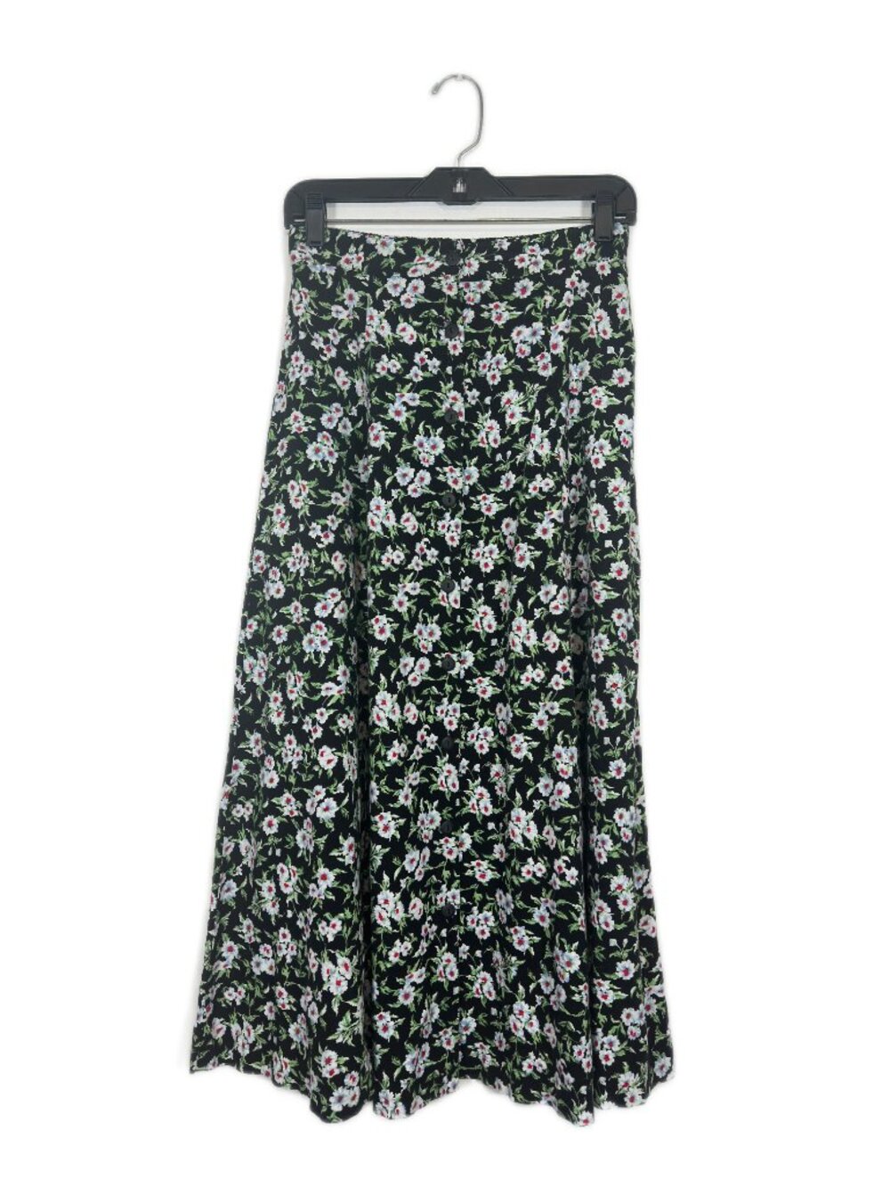 Young Concepts Women's Floral Skirt Maxi Button-Front Size M Cottagecore Casual